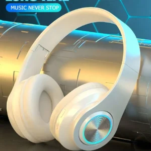 Over-Ear Wireless Headphones With LED Lights