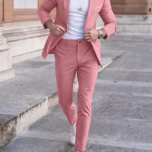 calvornis men's casual business 2 pieces suit